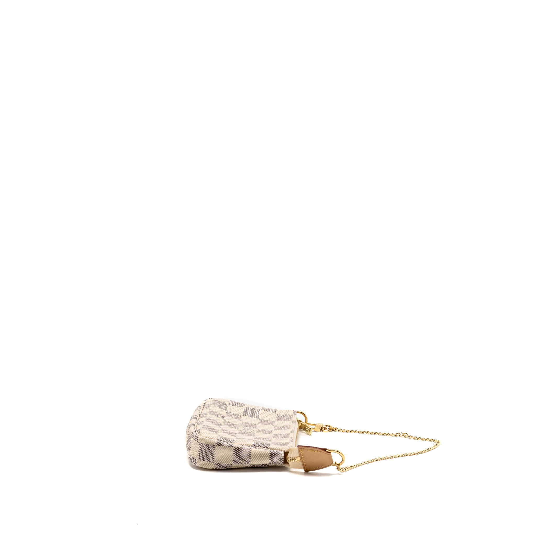 Louis Vuitton Mini Pochette Accessoires Damier Azur Canvas/Leather GHW - Image 4