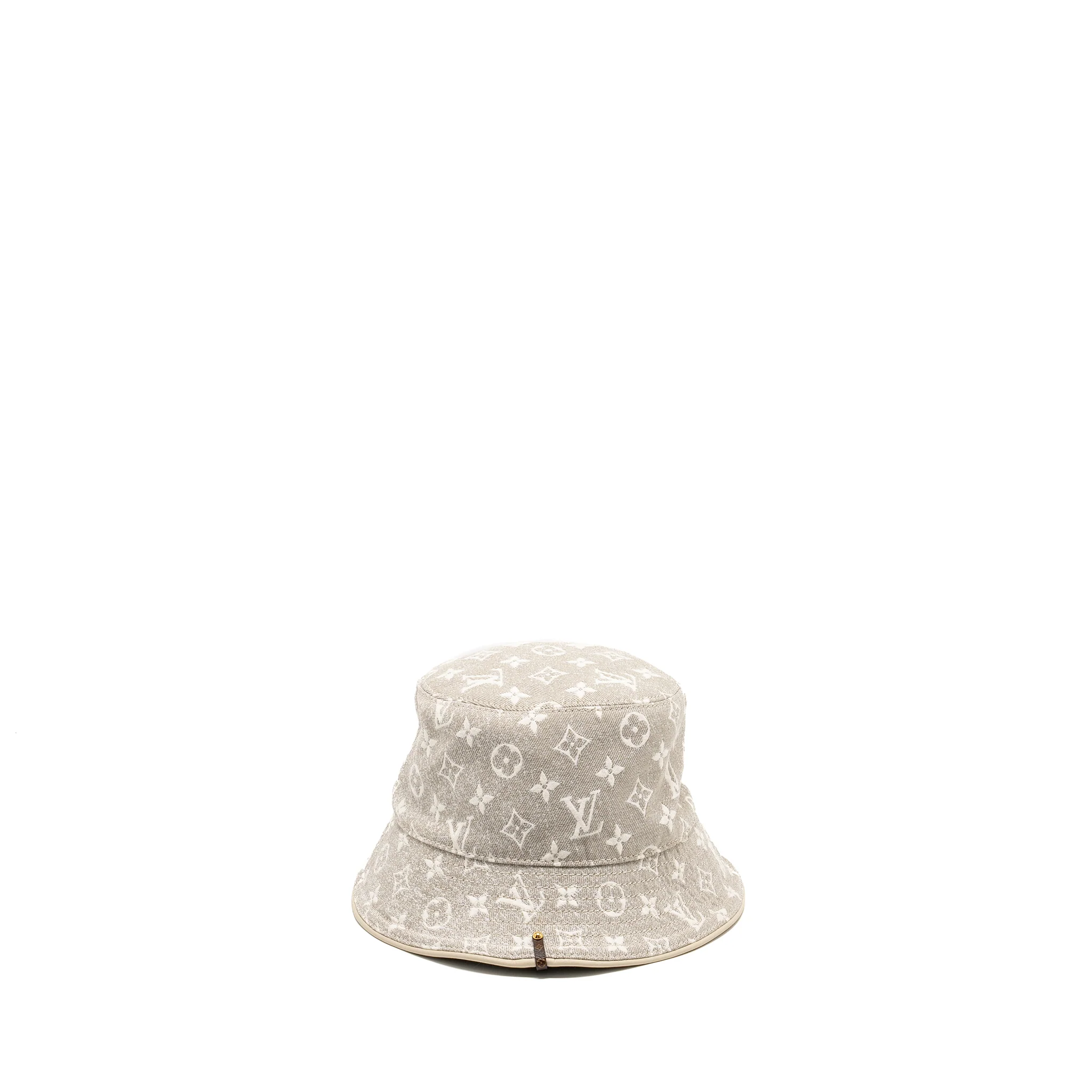 Louis Vuitton Monogram Jacquard Denim Bucket Hat Light Grey/Multidolour - Image 2