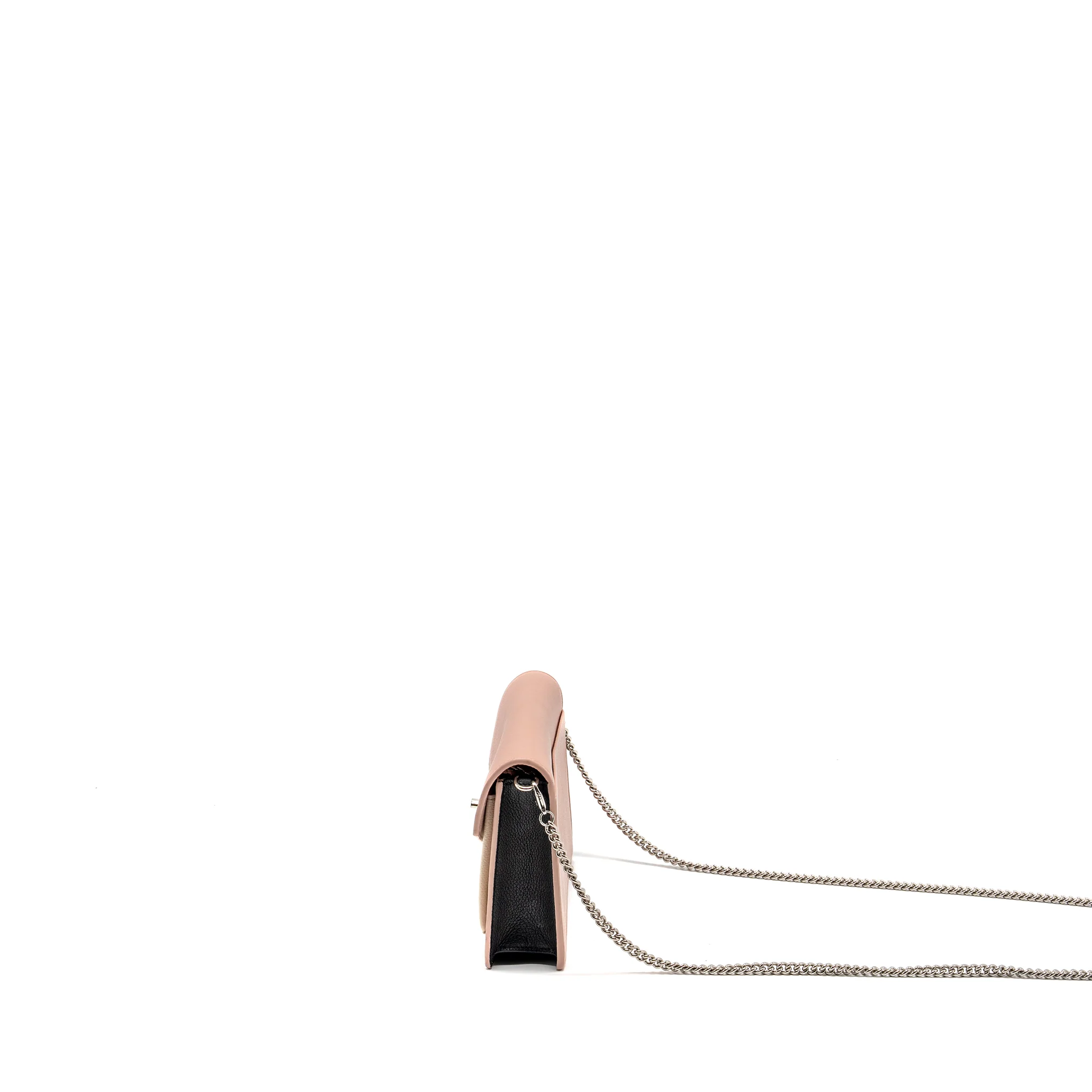 Louis Vuitton My Lock Me Chain Pochette Calfskin Pink/Creamy White SHW - Image 4