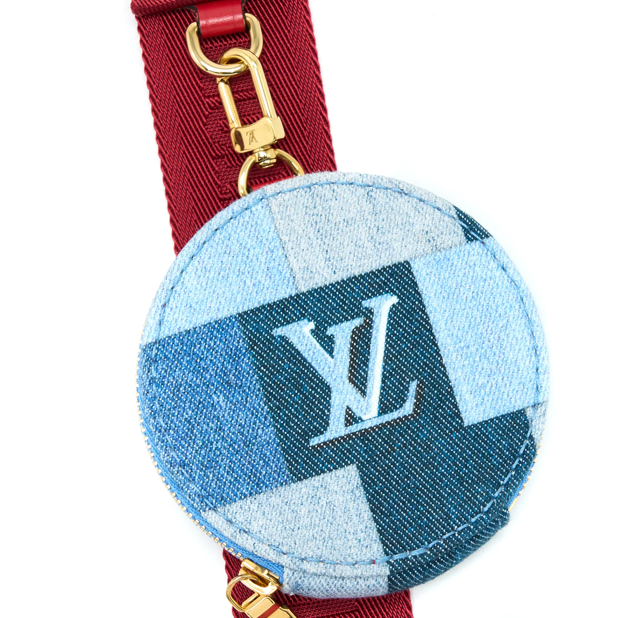 Louis Vuitton Patchwork Multi-Pochette Accessoires Bag Monogram Denim GHW - Image 8