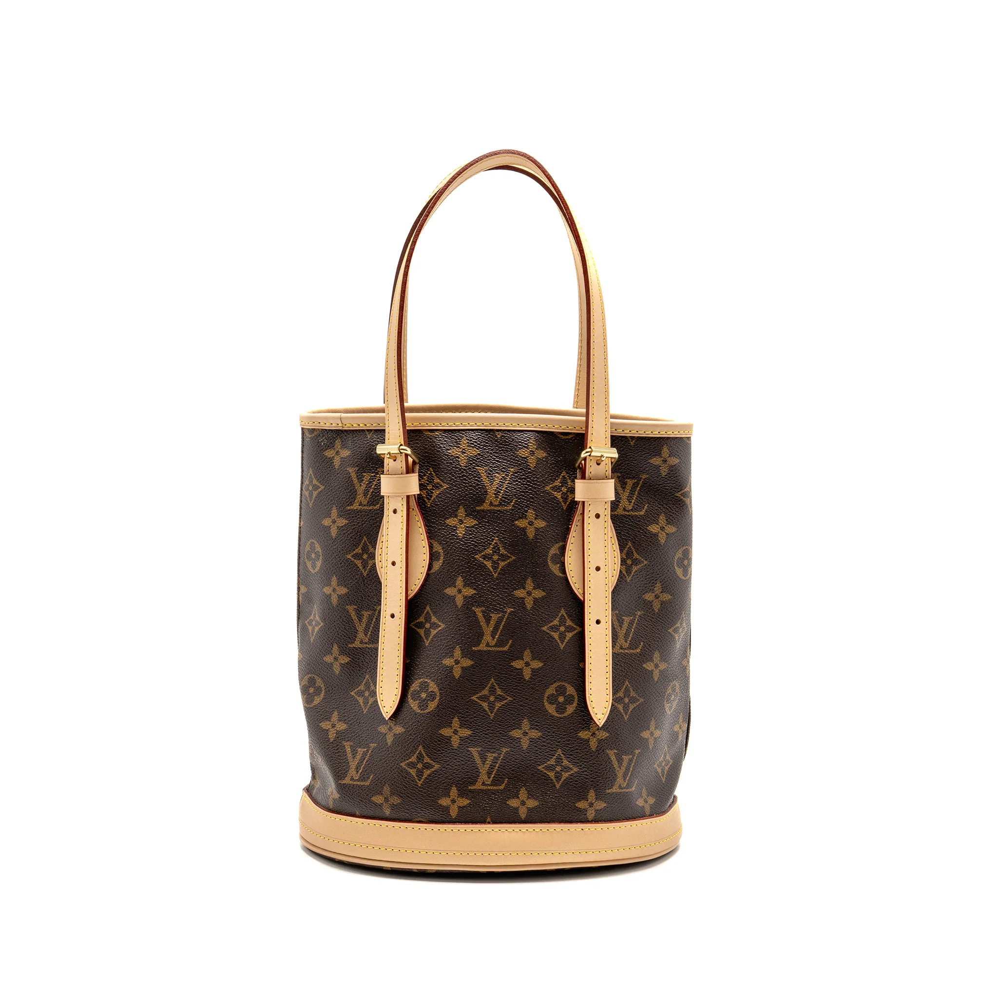 Louis Vuitton petit bucket bag monogram canvas GHW