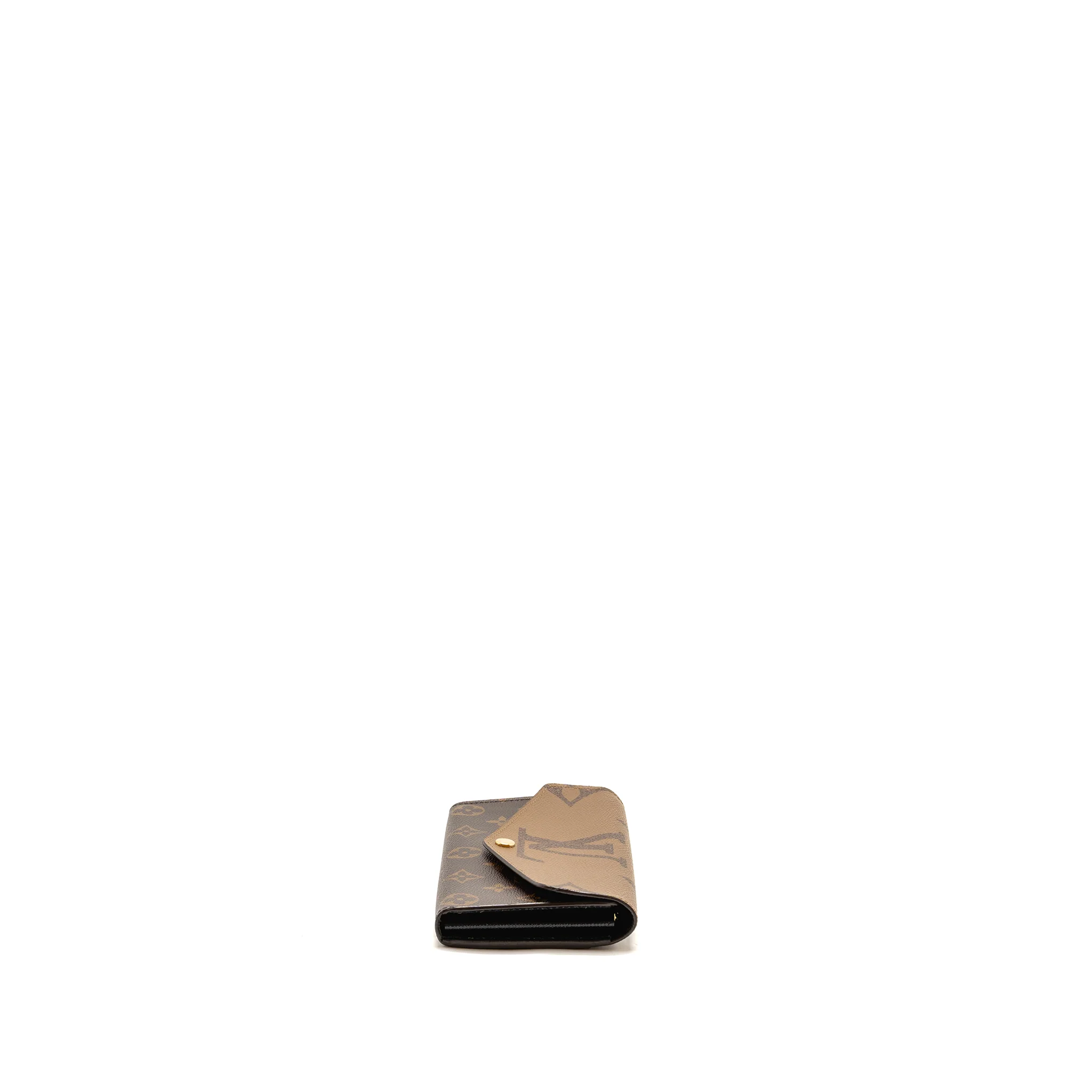 Louis Vuitton Sarah Wallet Monogram reverse coated Canvas GHW - Image 4