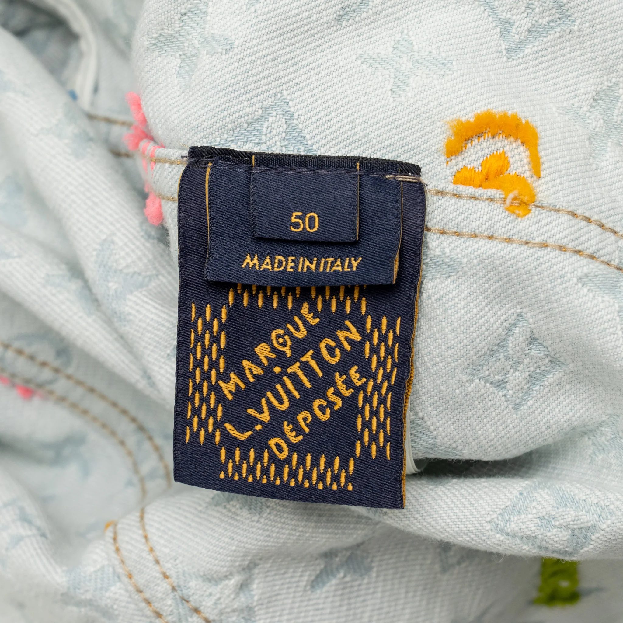 Louis Vuitton Size 50 Tyler, The Creator Monogram Denim Jacket Cotton/Polyester Blue/Multicolour - Image 7