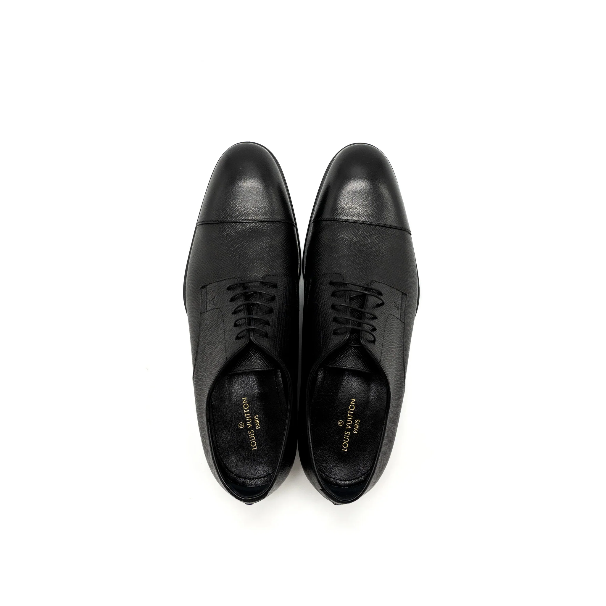 Louis Vuitton size 7.5 Derby Calfskin Black - Image 4