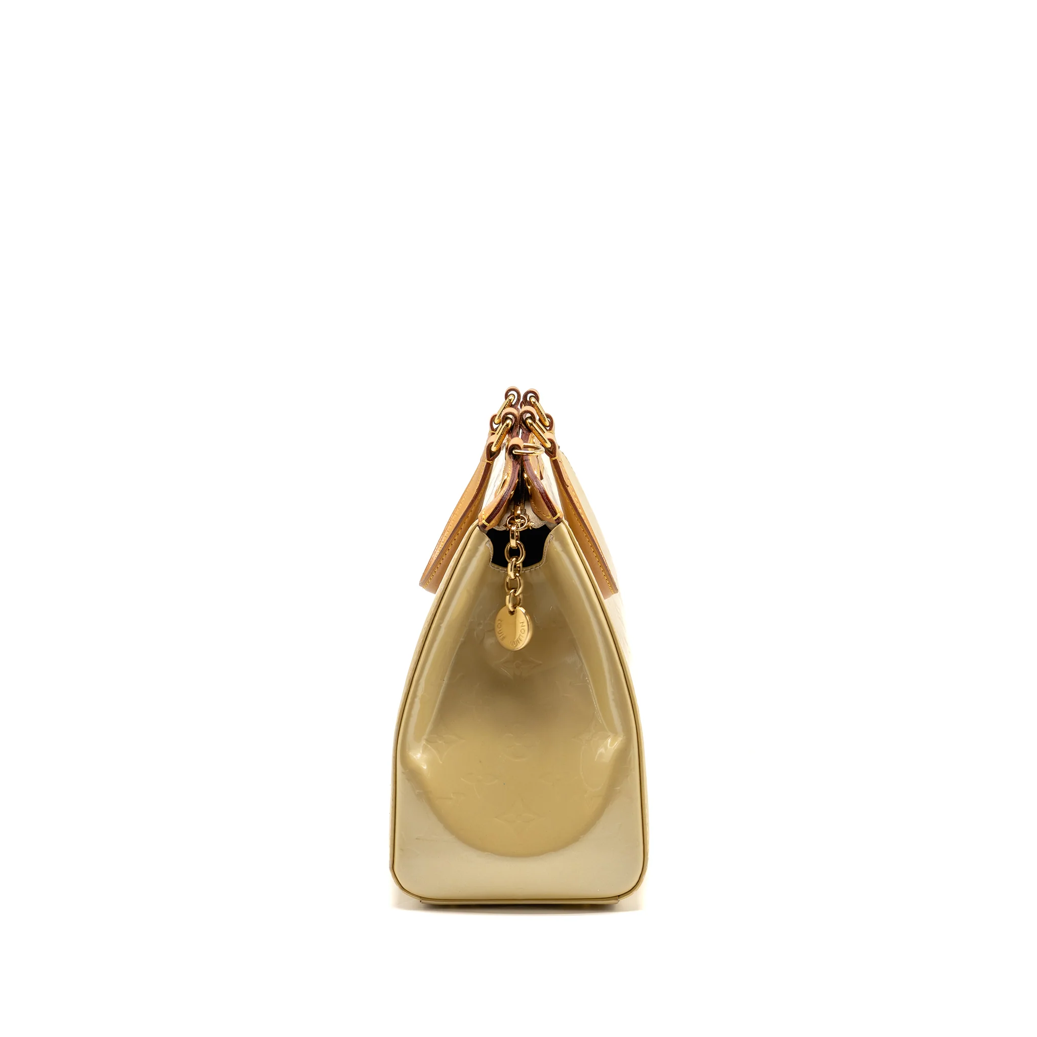 Louis Vuitton Vernis Brea MM Patent Monogram Light Beige GHW - Image 4