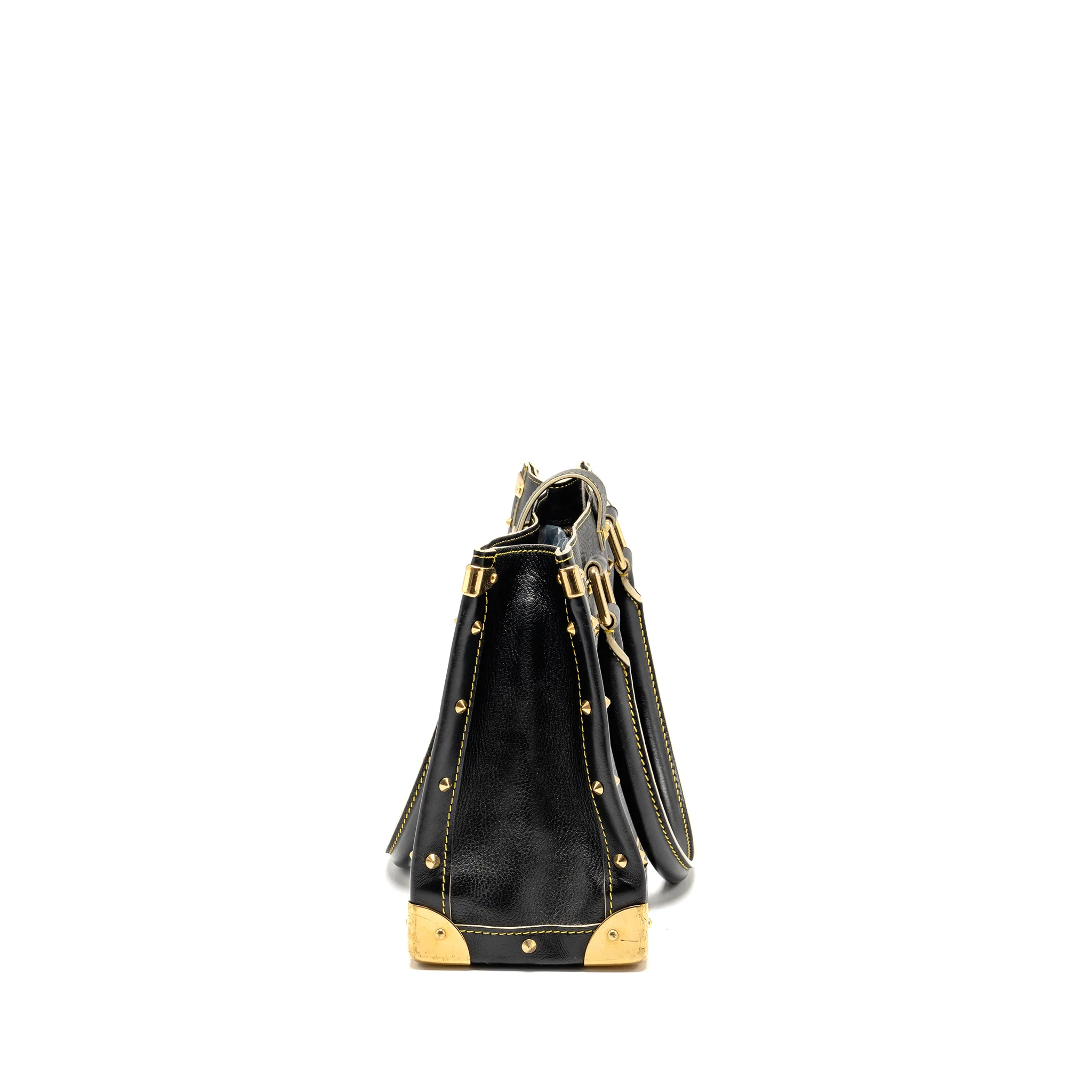 Louis Vuitton Vintage Shoulder Bag Black GHW - Image 4