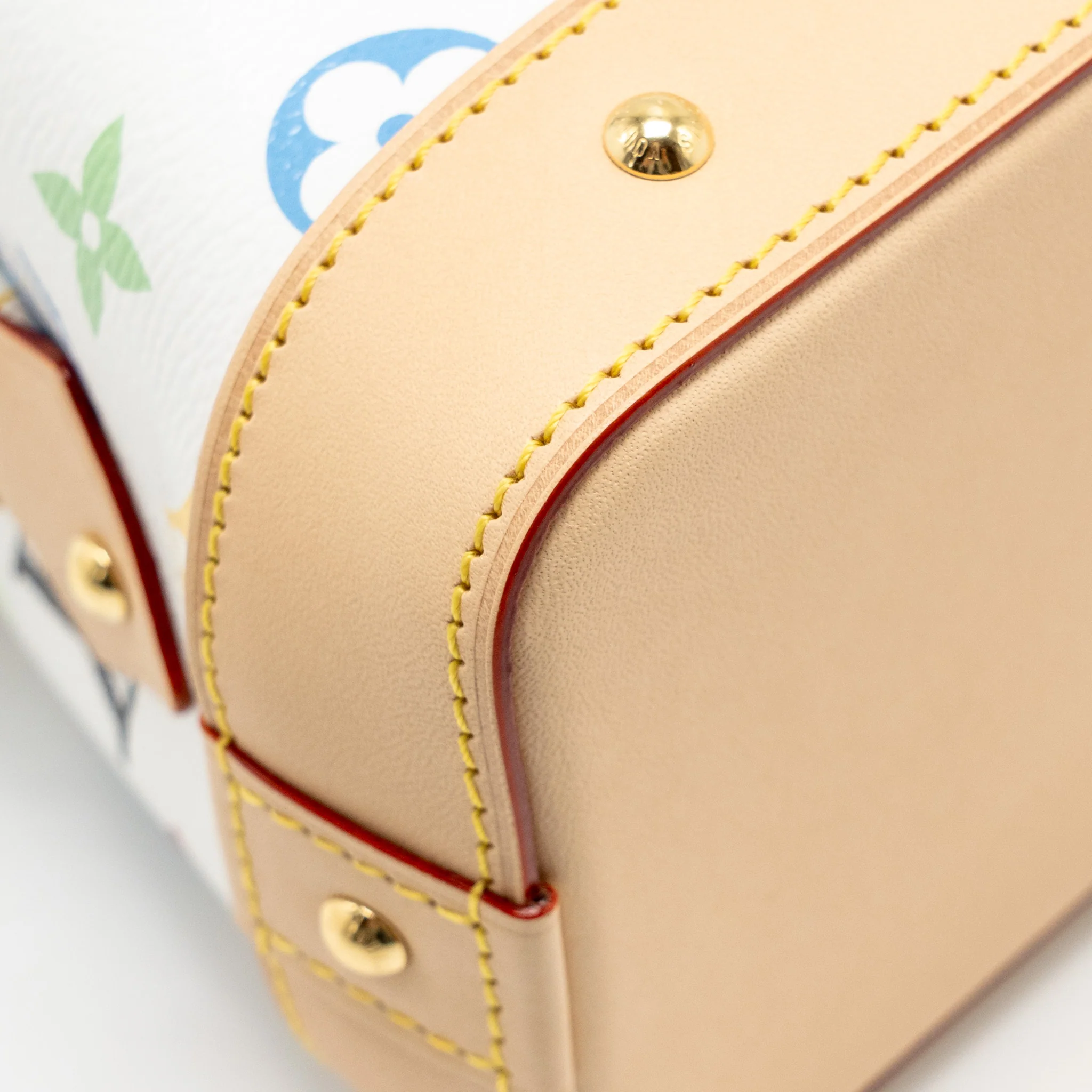 Louis Vuitton x Takashi Murakami Cosmetic Pouch Multicoloured Monogram Canvas White GHW - Image 10