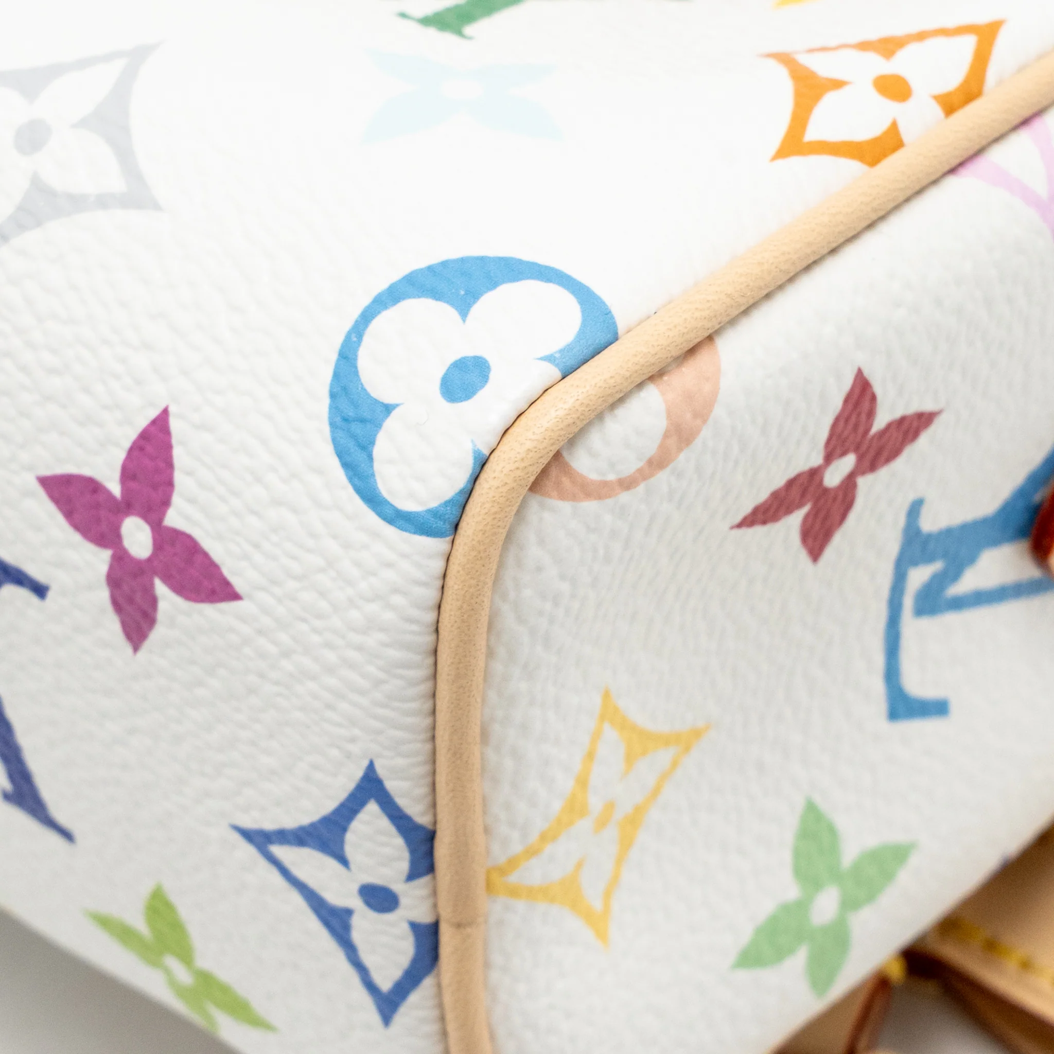 Louis Vuitton x Takashi Murakami  Nano Speedy Multicoloured Monogram Canvas White GHW - Image 10
