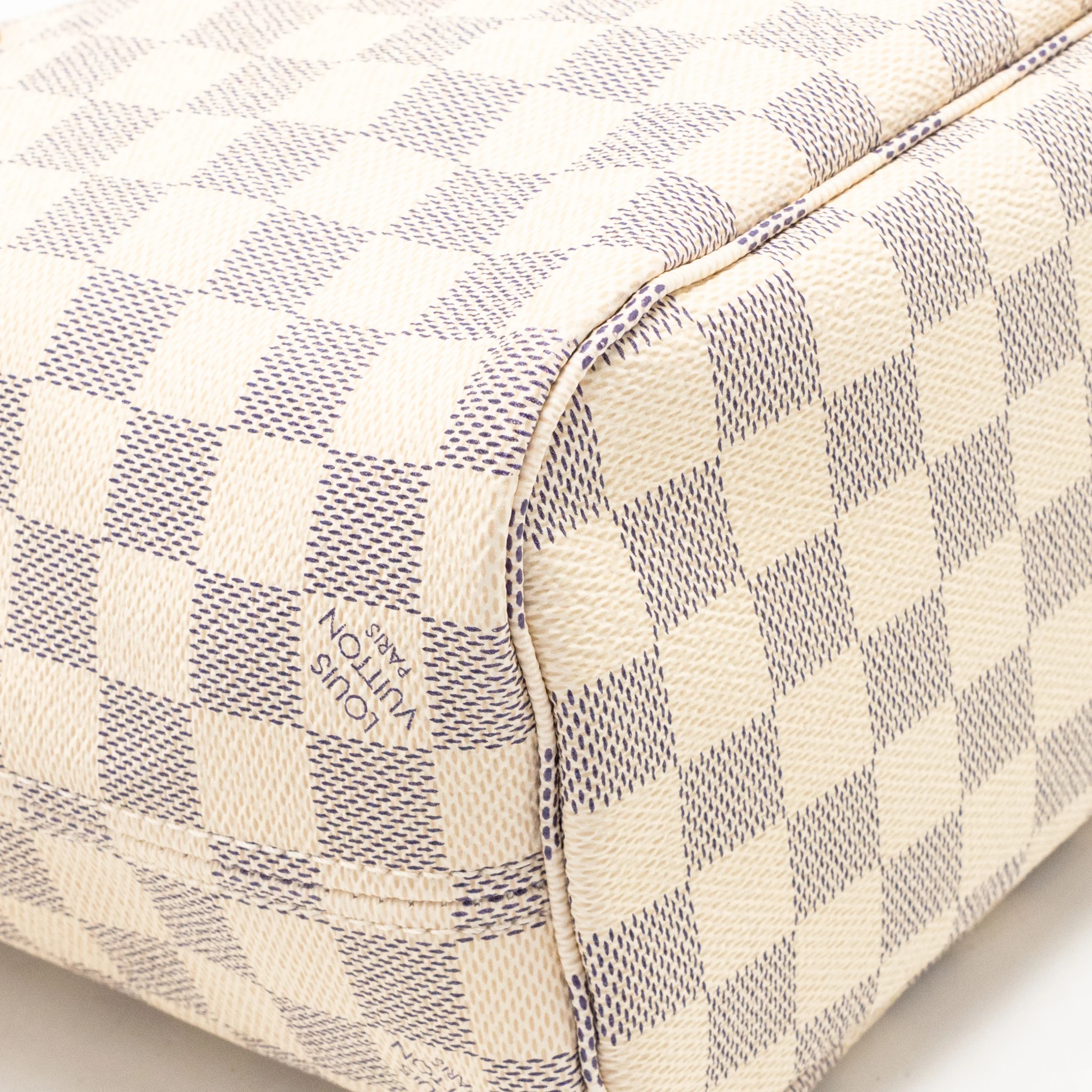 Louis Vuitton Neverfull PM Damier Azur Canvas GHW - Image 7