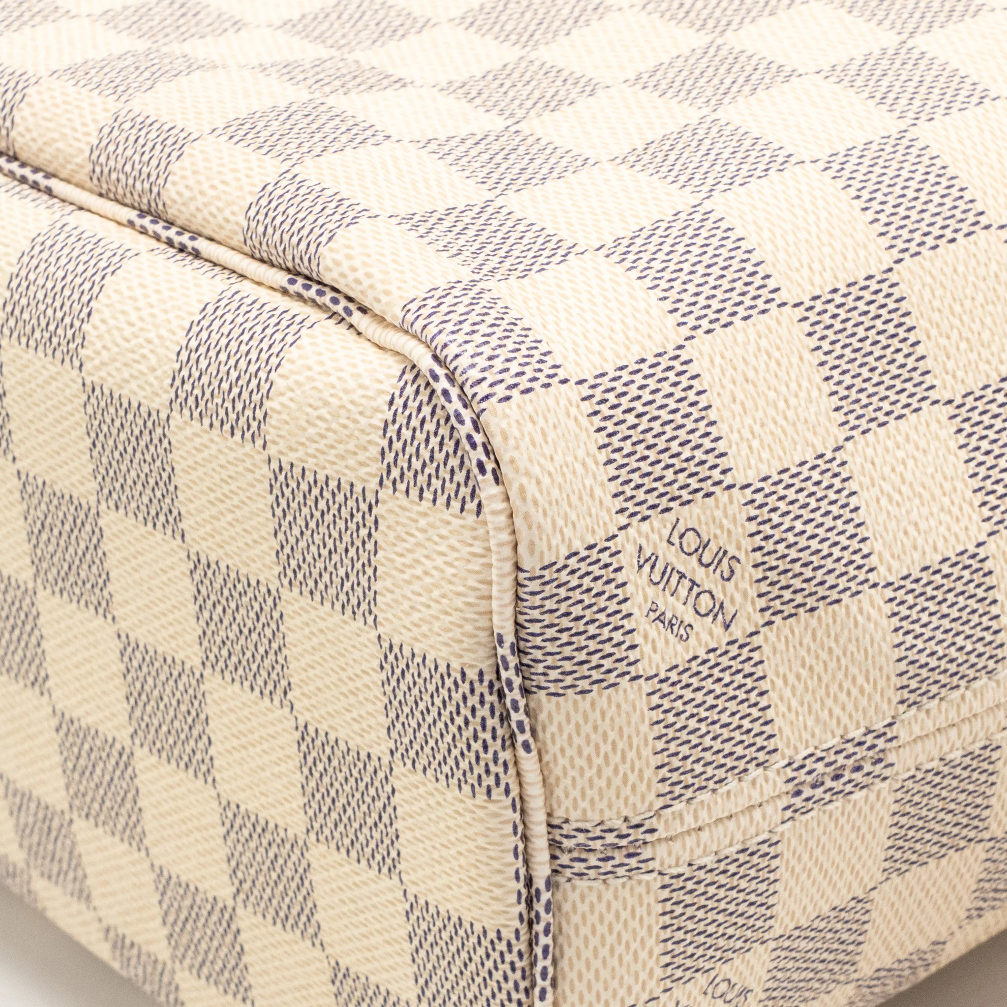 Louis Vuitton Neverfull PM Damier Azur Canvas GHW - Image 8