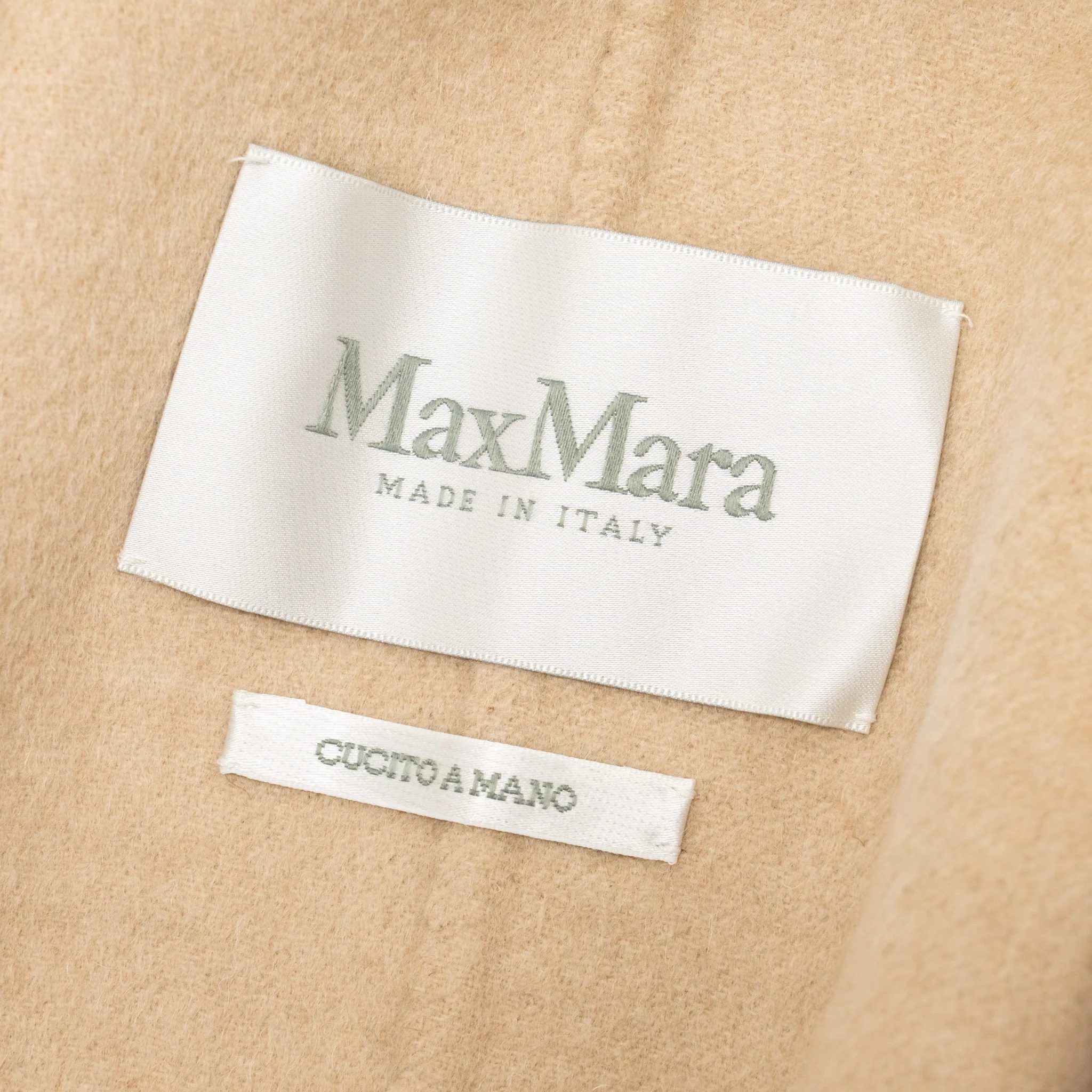 Max Mara size 38 Elis long robe coat camelwool light brown - Image 4