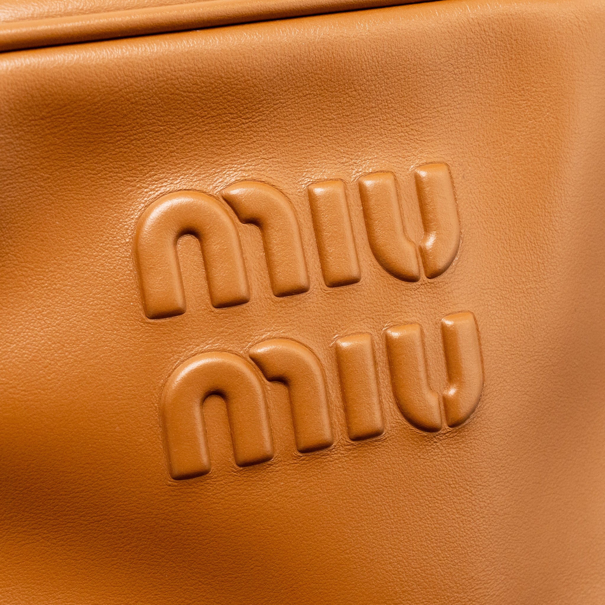 Miu Miu Medium Beau Bag Calfskin Cognac GHW - Image 12