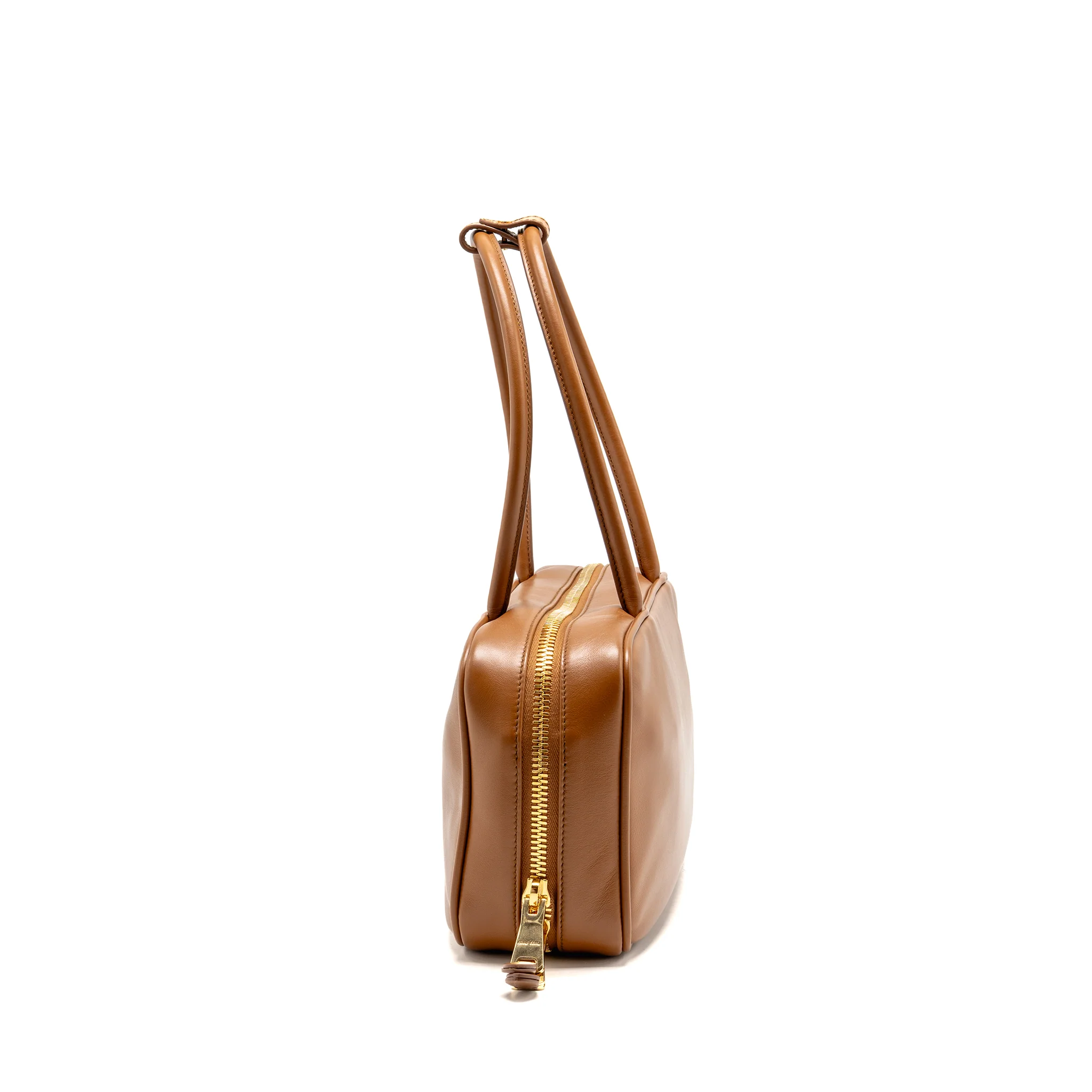 Miu Miu Medium Beau Bag Calfskin Cognac GHW - Image 3
