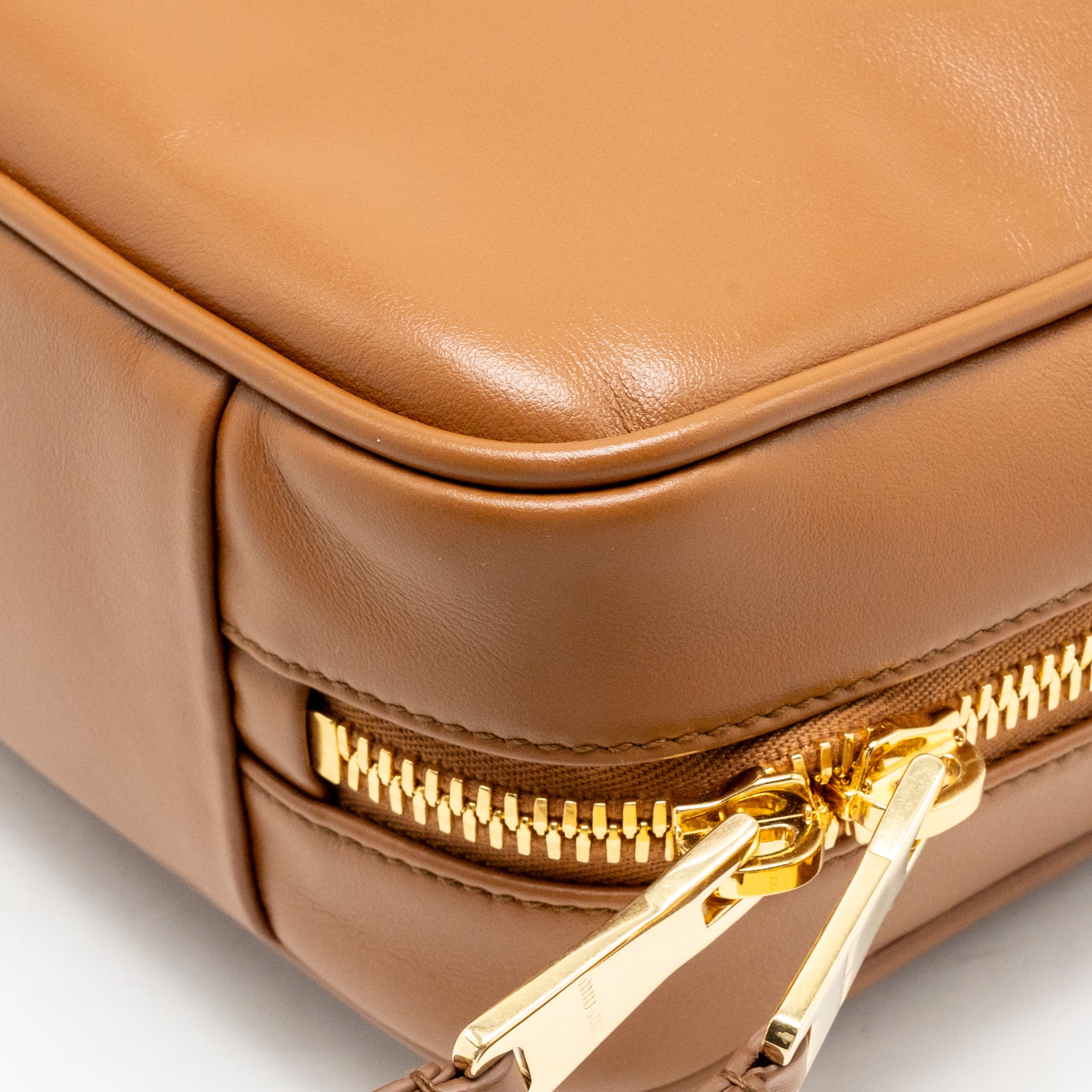 Miu Miu Medium Beau Bag Calfskin Cognac GHW - Image 8