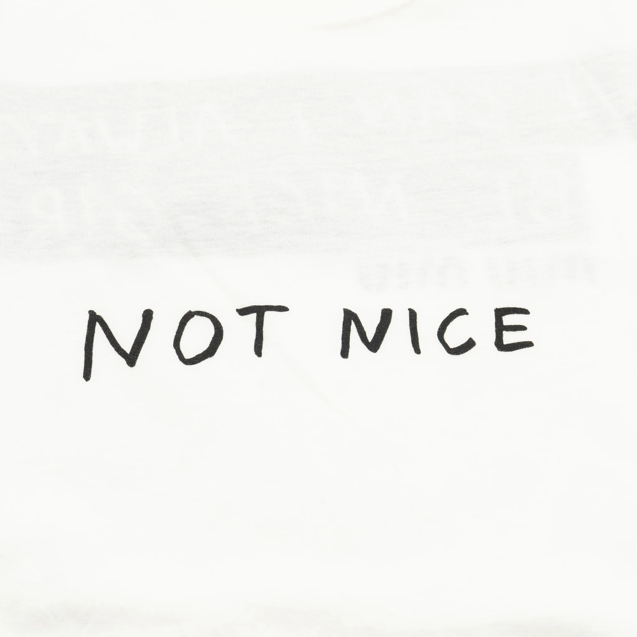 Miu Miu Size S “Not Nice” T-shirt Cotton White - Image 4