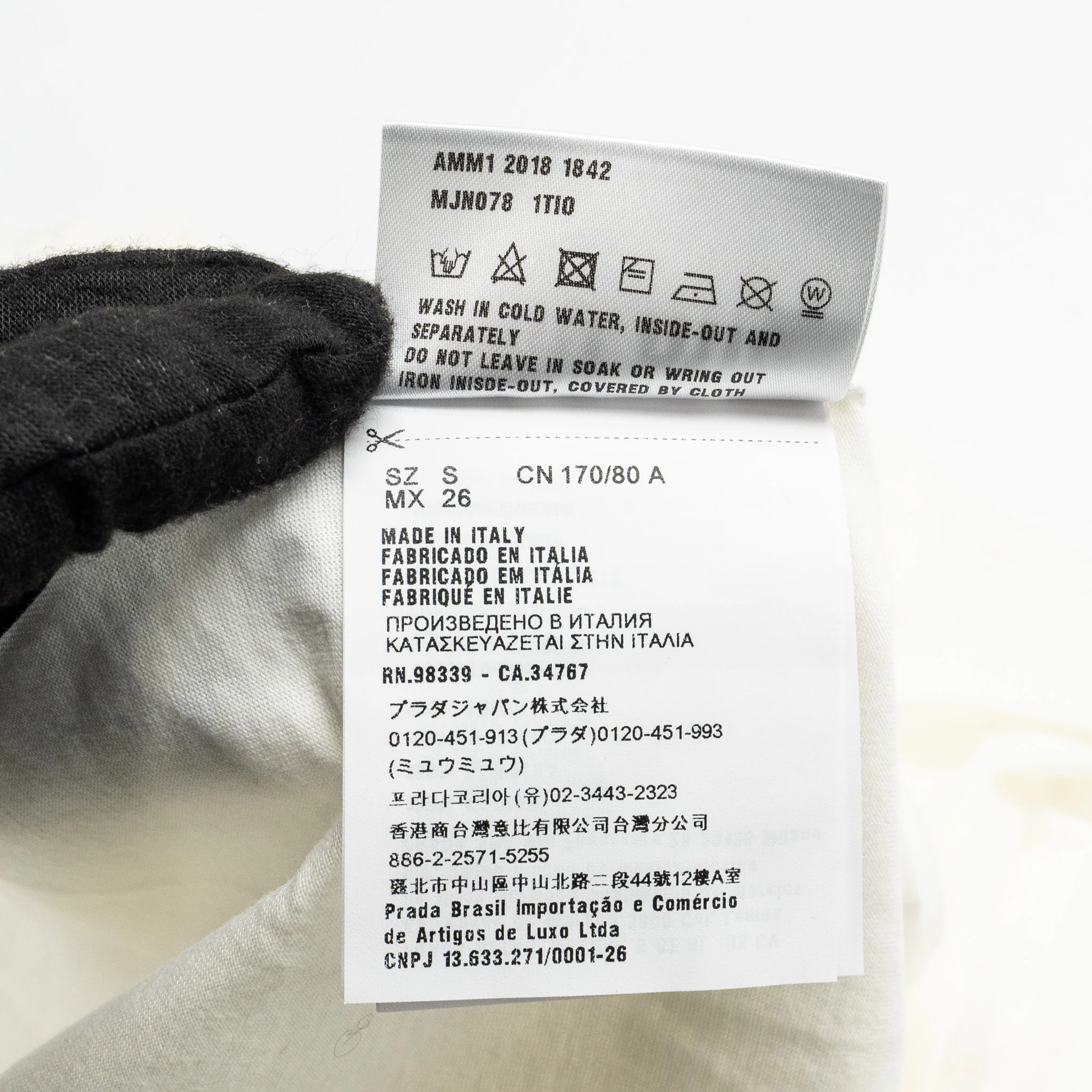 Miu Miu Size S “Not Nice” T-shirt Cotton White - Image 9