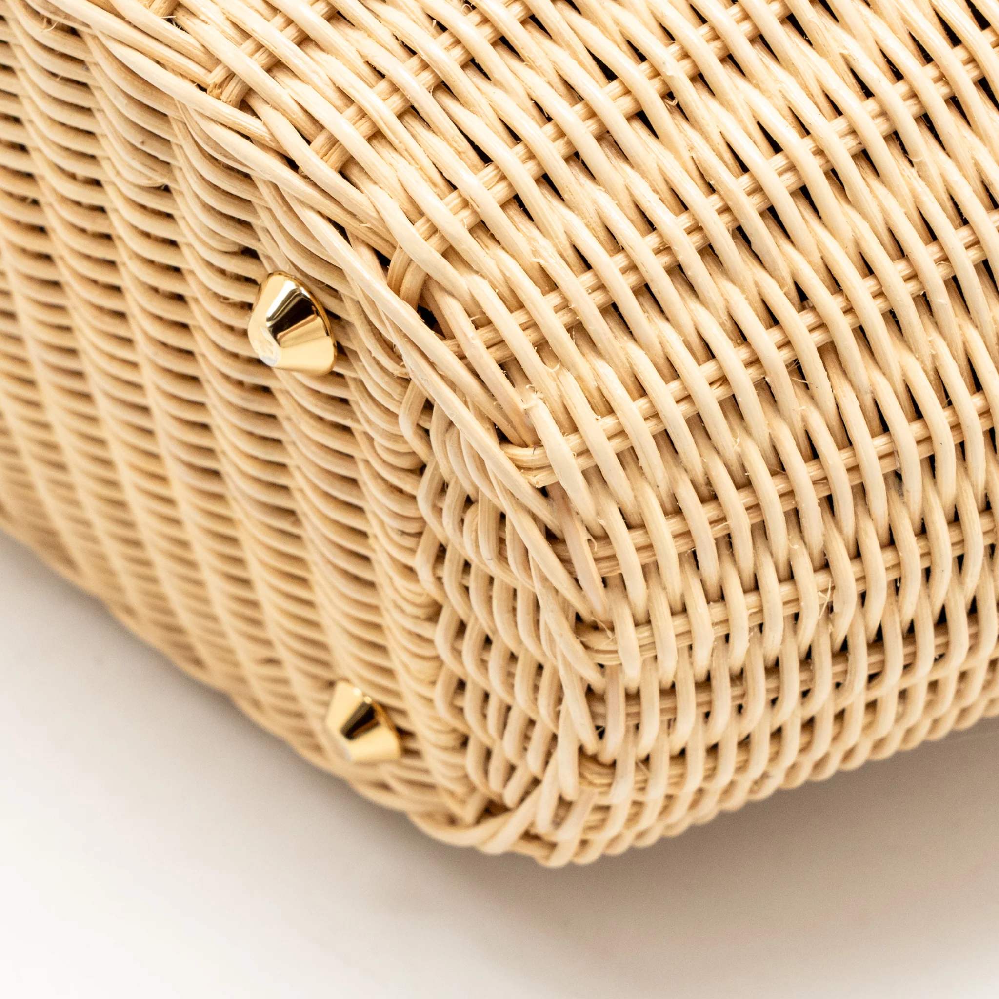 Prada Wicker Shopping Bag Canvas/Woven Tan/Black GHW - Image 10