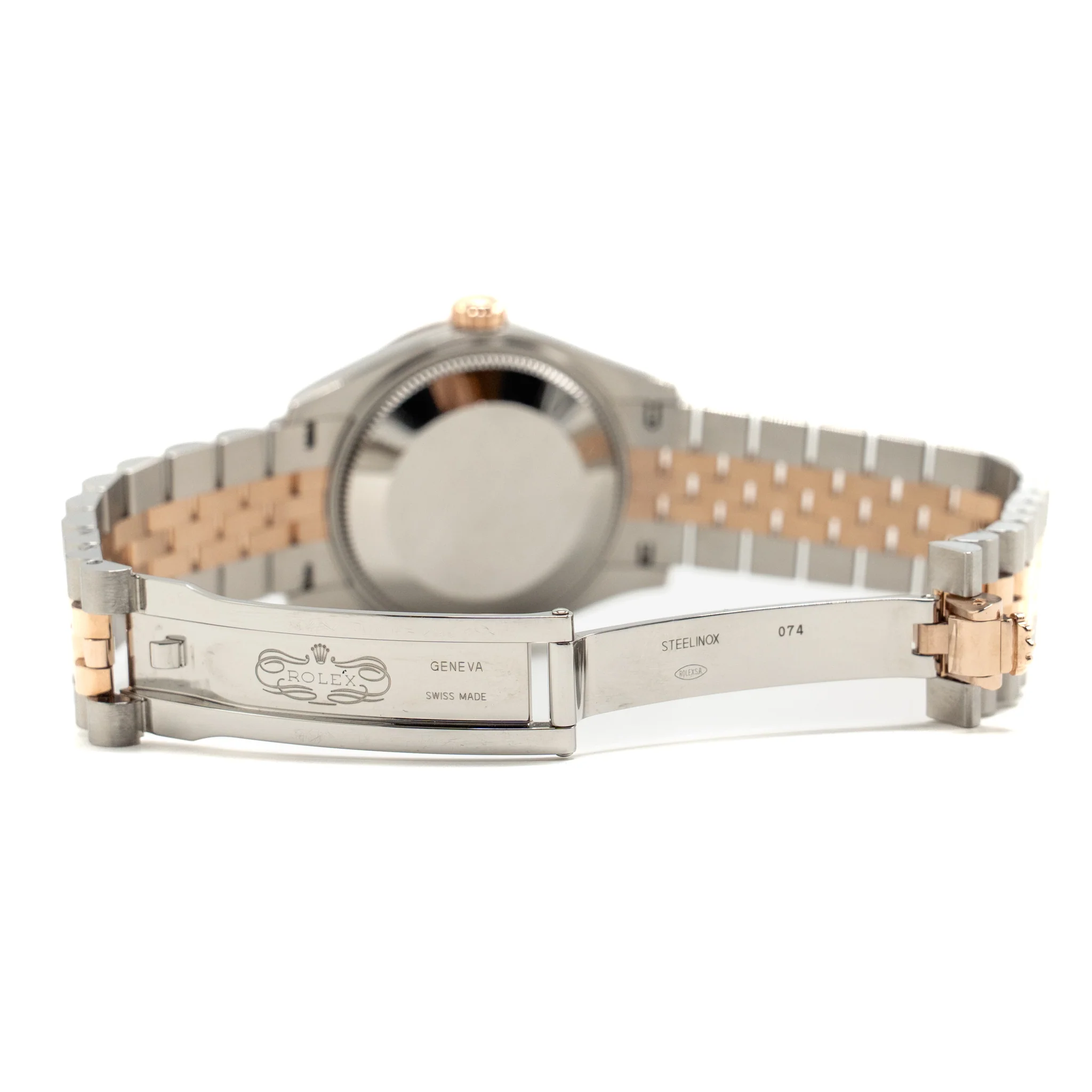 Rolex Datejust 31mm Oystersteel/Everose Jubilee Bracelet, Aubergine Damonds Dial, Model: M278271-0020 - Image 6