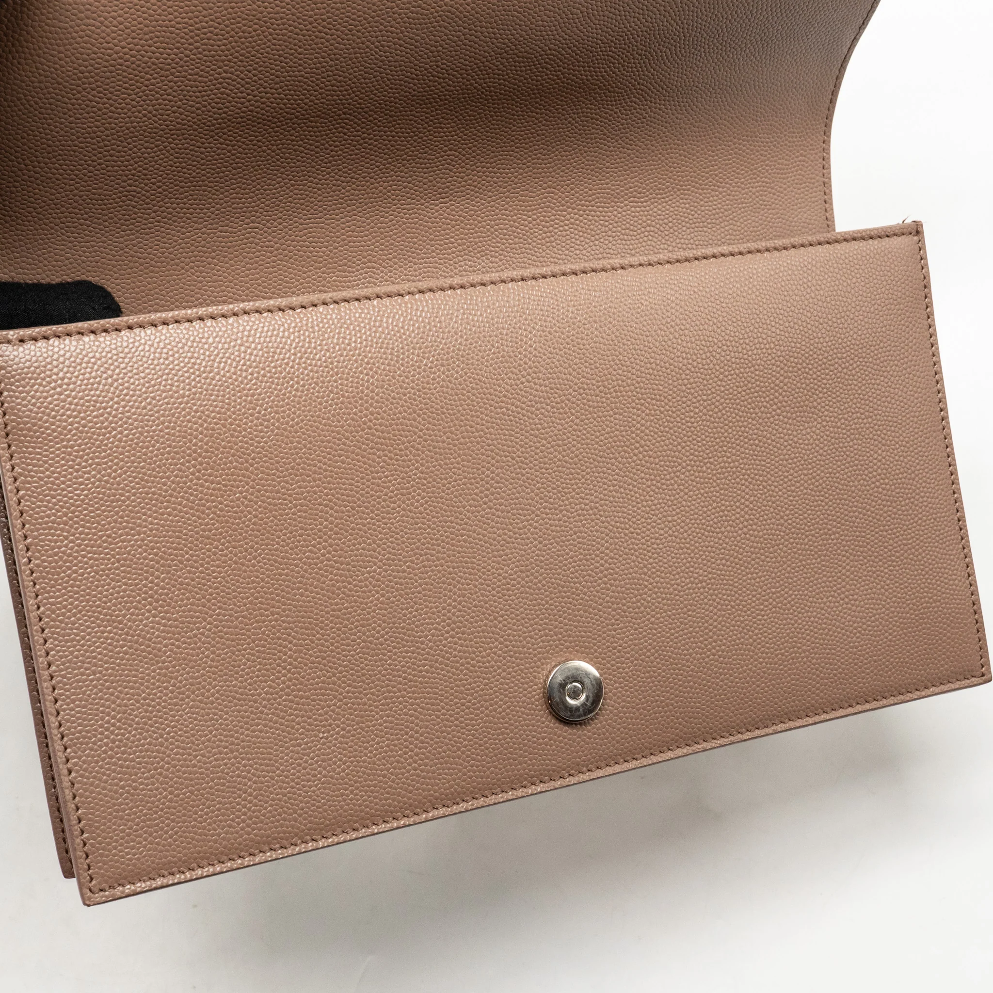 Saint Laurent/YSL Kate Clutch Grained Calfskin Beige SHW - Image 12