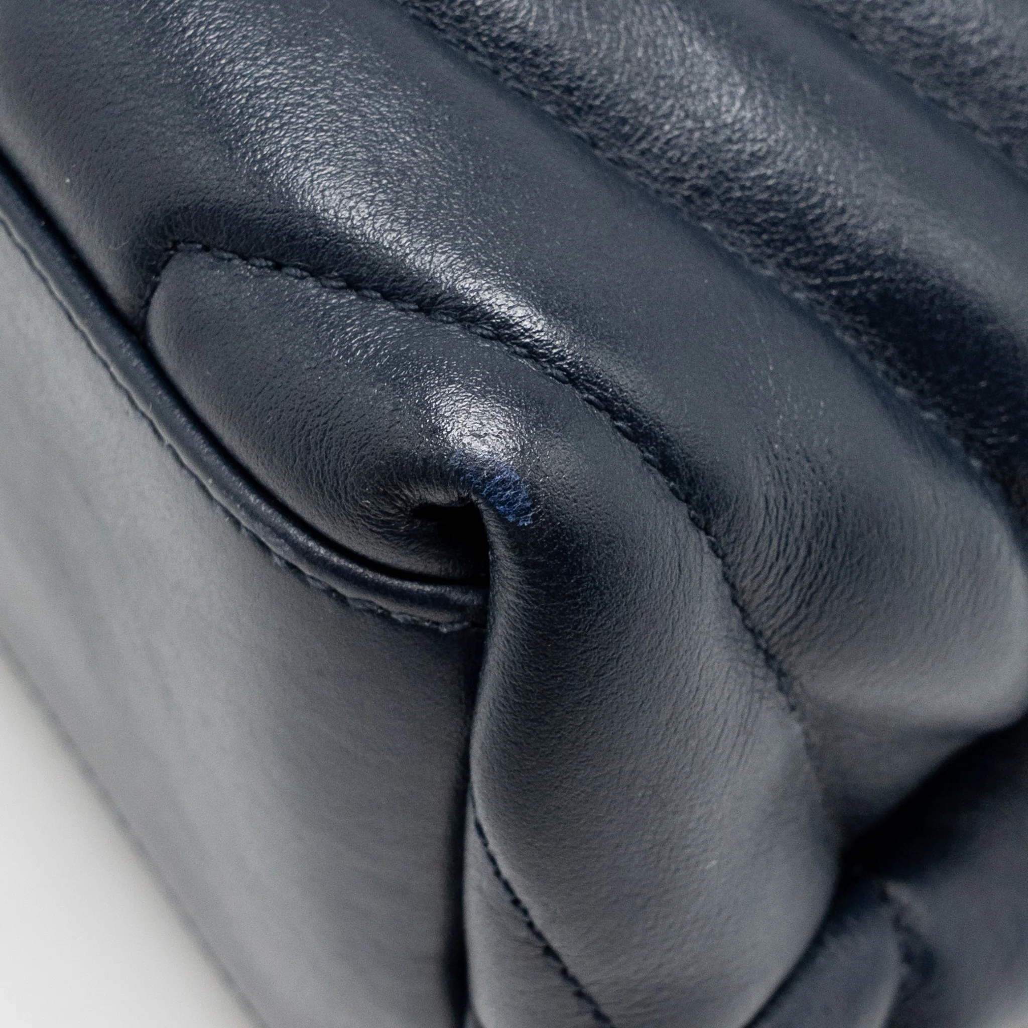 Saint Laurent/YSL Medium Lou Lou Bag Calfskin Dark Blue SHW - Image 9