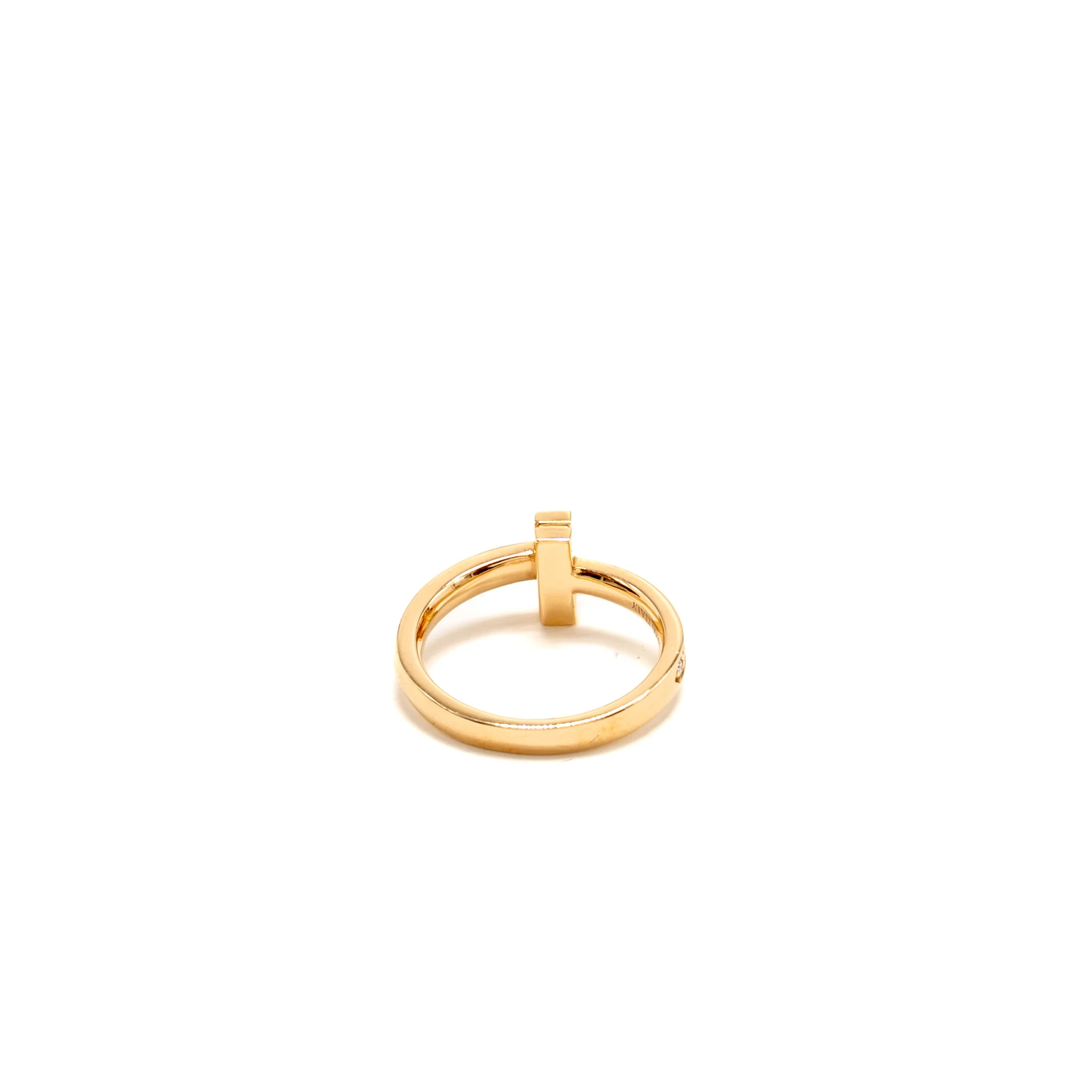 Tiffany size 5 T1 Ring rose gold with diamonds - Image 4