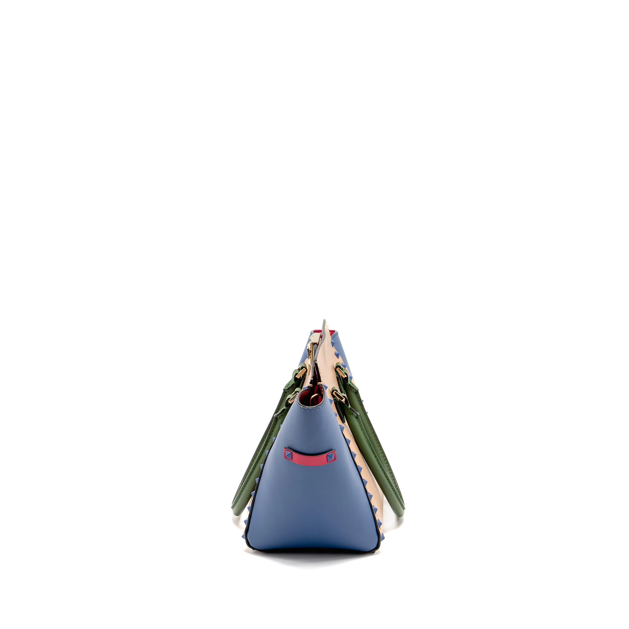 Valentino Rockstud Double Handle Tote Bag Calfskin Multicolour GHW - Image 3