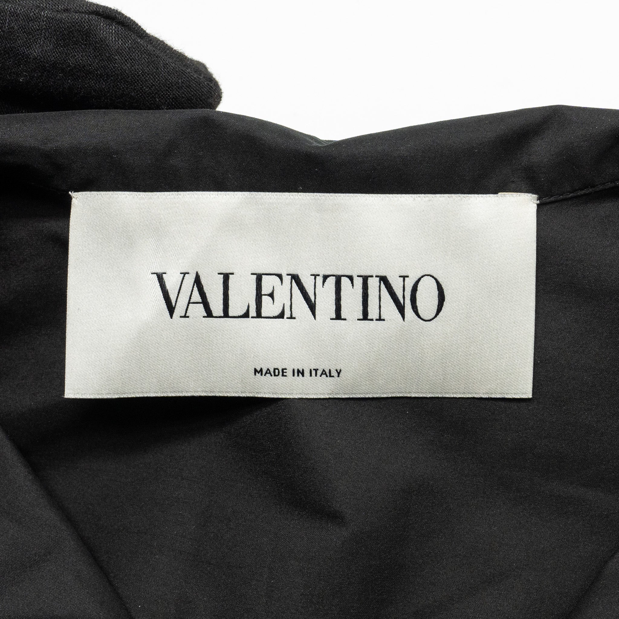 Valentino Size 38S Long Sleeve Dress Polyamide/ Cotton Black - Image 4