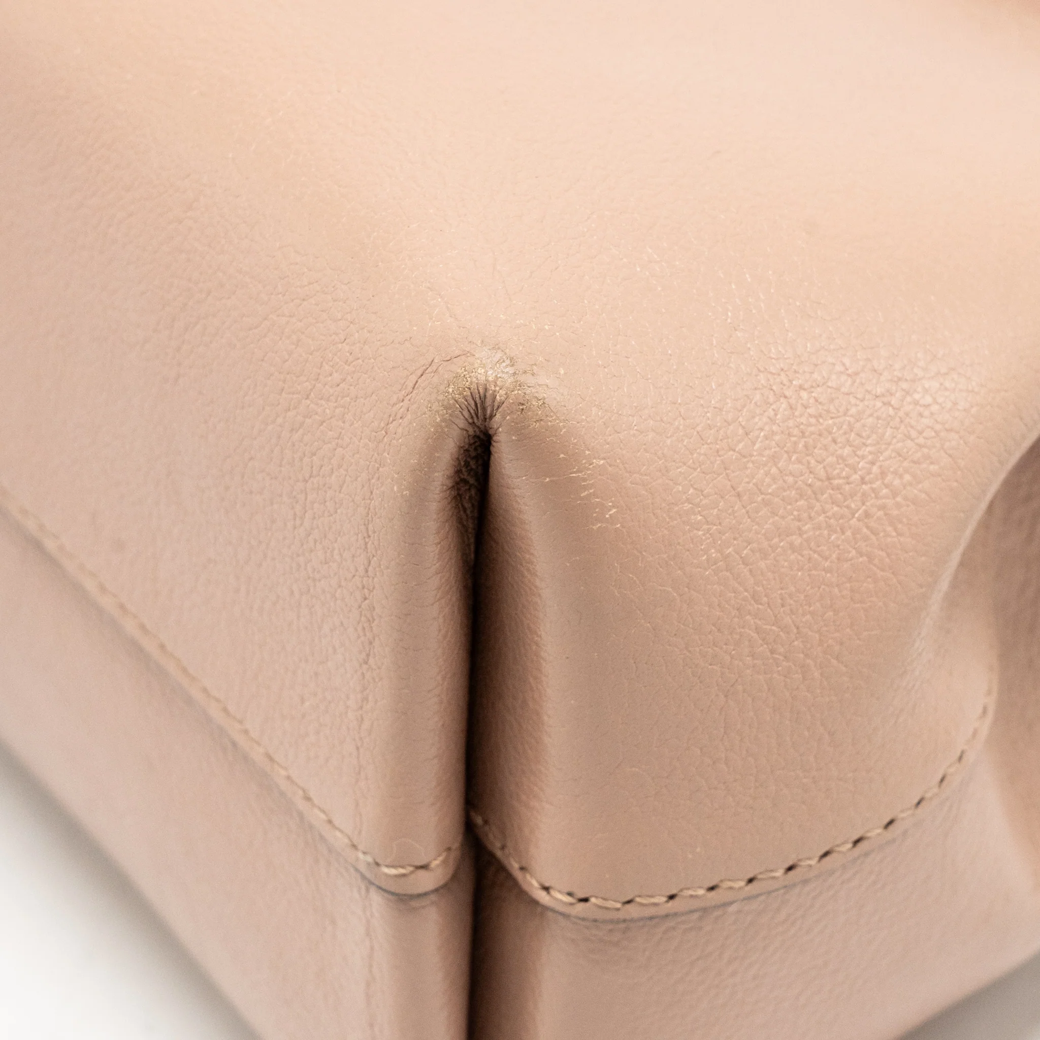 Valentino Small VRING Top Handle Bag Grained Calfskin Rose Cannelle GHW - Image 8