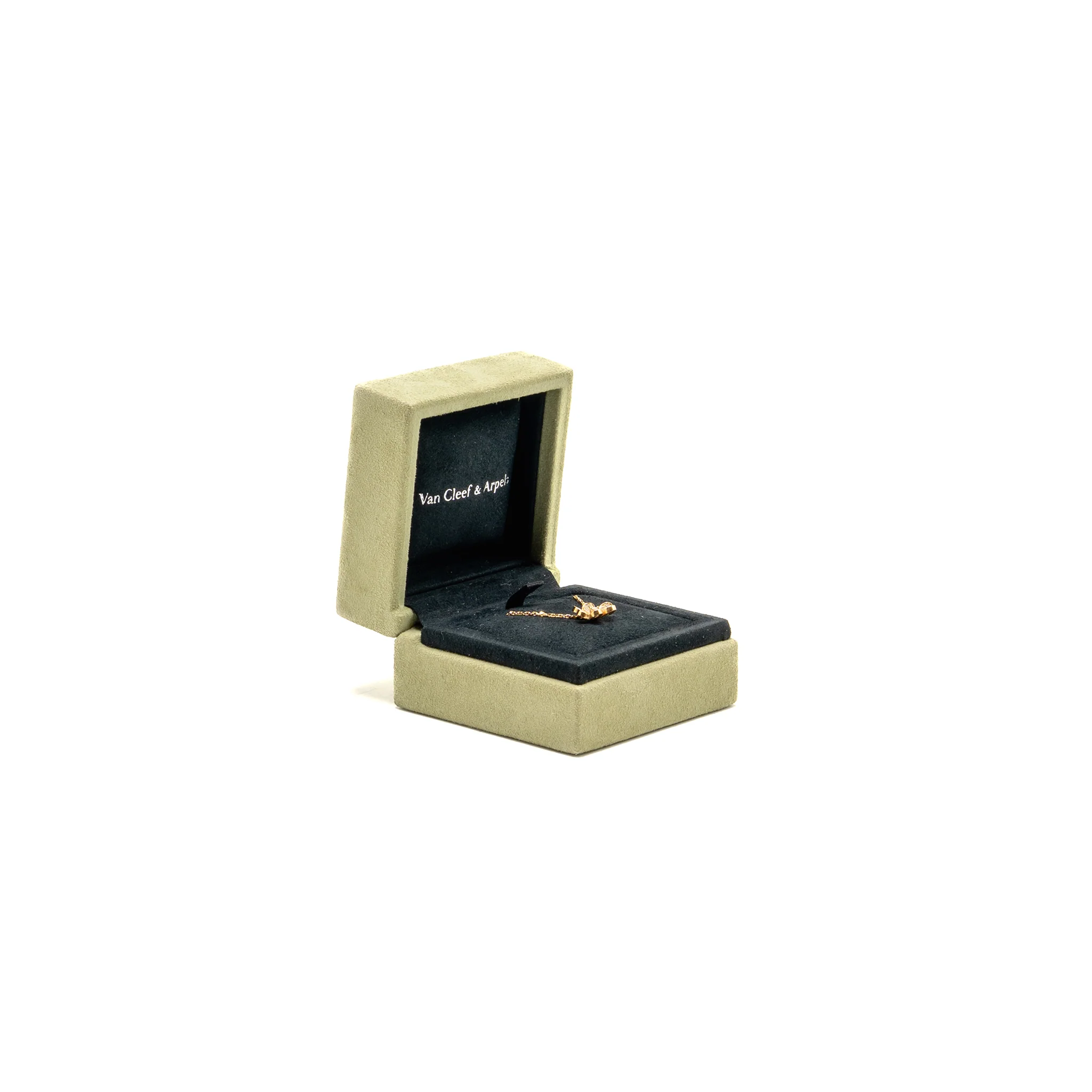 Van Cleef & Arpels Frivole Pendant, Mini Model, Rose Gold, Diamonds - Image 2