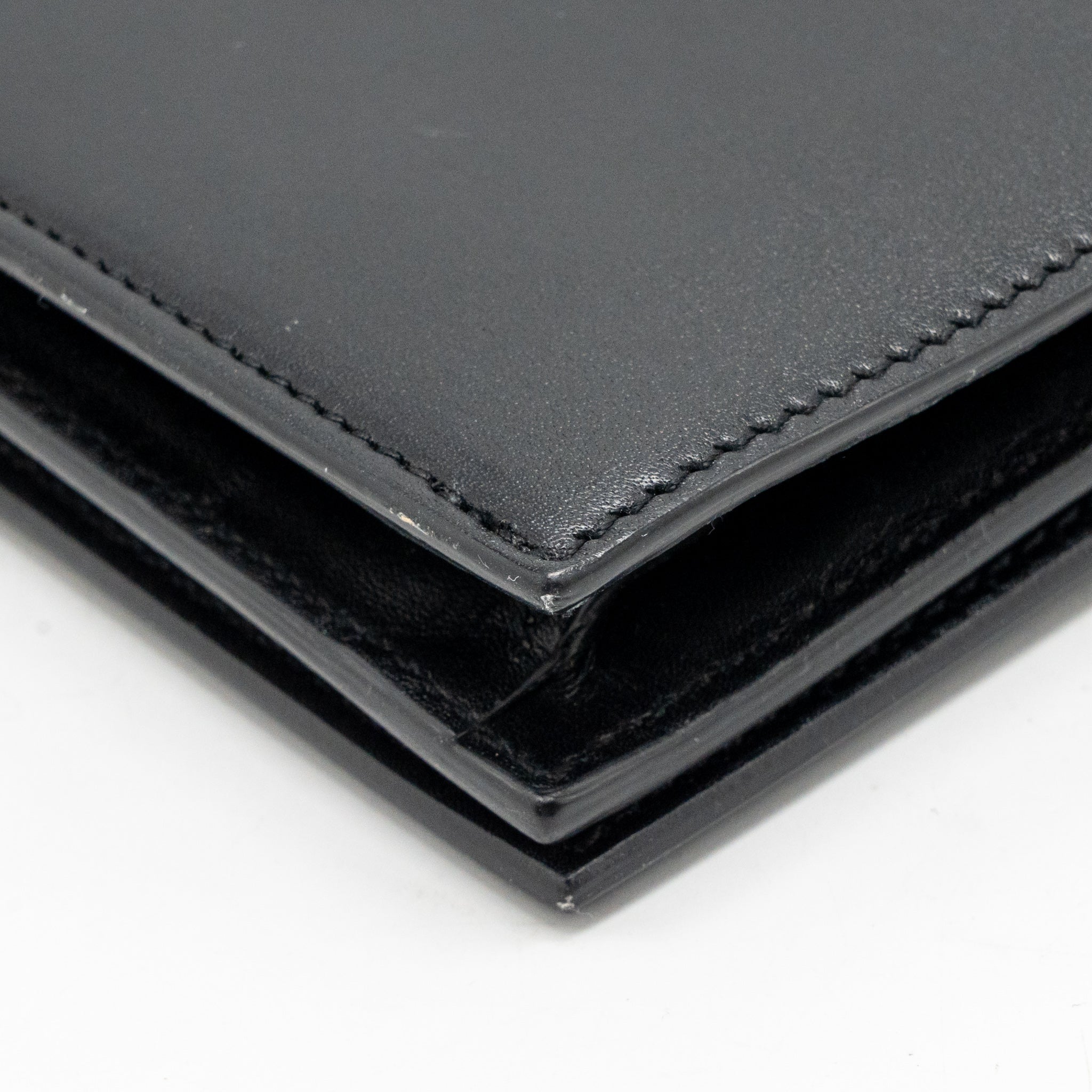 Saint Laurent/YSL Small Hearts Kate Clutch Calfskin Black/Metallic Red GHW - Image 10