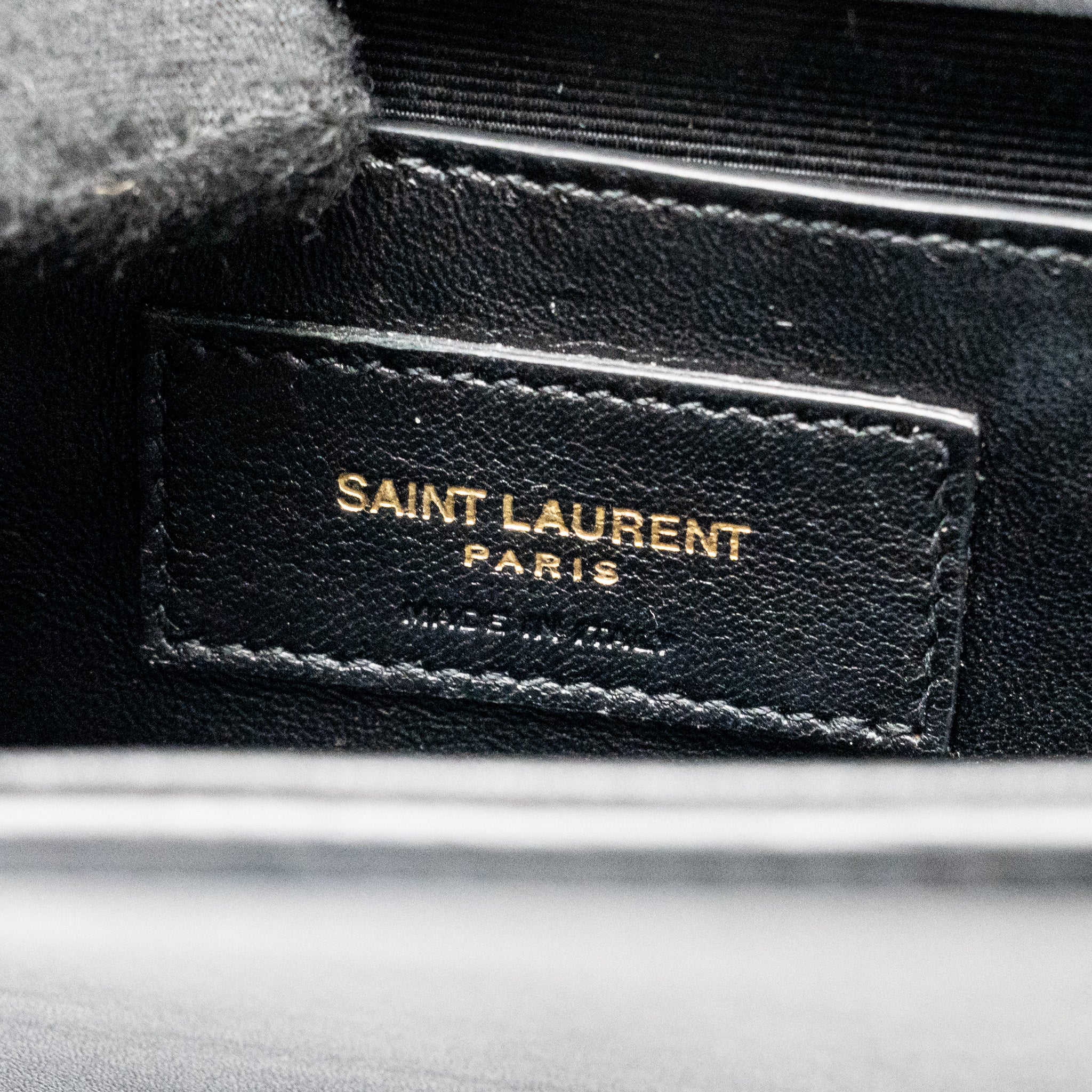 Saint Laurent/YSL Small Hearts Kate Clutch Calfskin Black/Metallic Red GHW - Image 15
