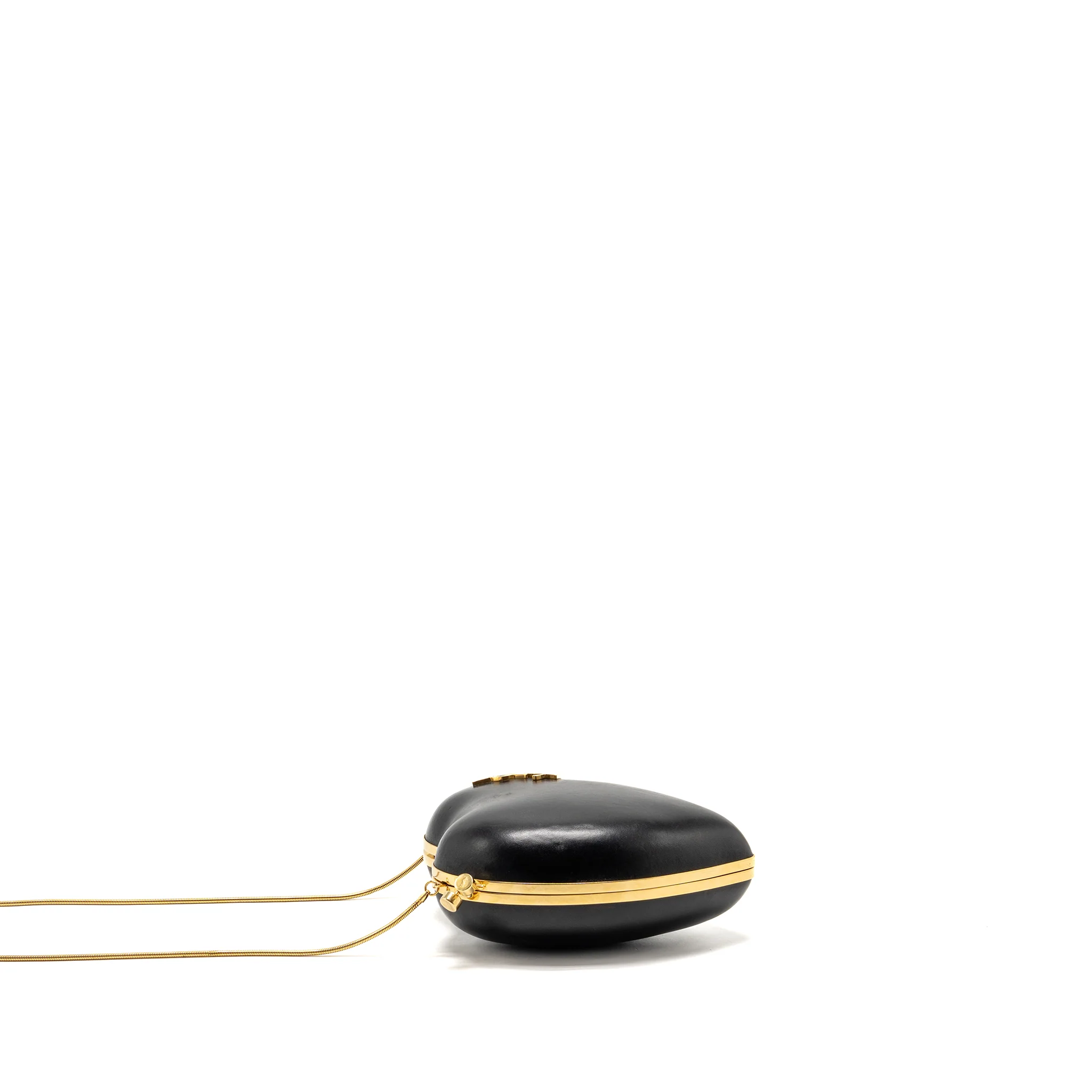 Saint Laurent/YSL Boite Love Clutch with Chain Leather Black GHW - Image 3